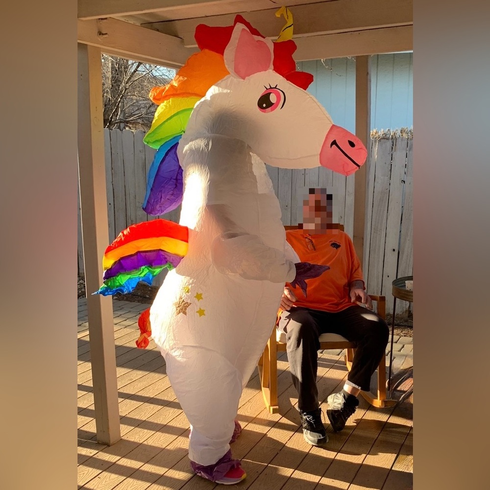 Adult Inflatable Unicorn Costume Women Men